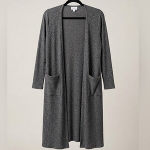LuLaRoe Women's Long Heather Gray Duster Cardigan Size Medium